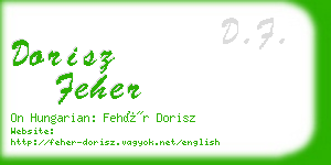 dorisz feher business card